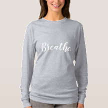 Breathe Long Sleeve Grau T - Shirt