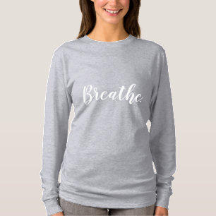 Breathe Long Sleeve Grau T - Shirt