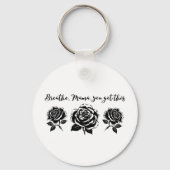 Breathe Mama Motivierend Zitatskunst Schlüsselanhänger (Vorderseite)