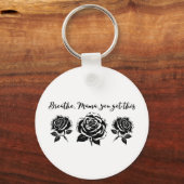 Breathe Mama Motivierend Zitatskunst Schlüsselanhänger (Vorderseite)