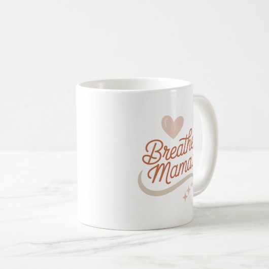 Breathe Mama - Tasse der Minimalistischen Junge Mu (VorderseiteRechts)