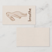 Breathe Mini Gift Enclosure Card Begleitkarte (Vorne/Hinten)