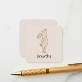 Breathe Minimal Bunny Enclosure Card Begleitkarte