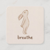 Breathe Minimal Bunny Enclosure Card Begleitkarte (Vorderseite)