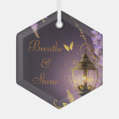 Breathe´n Shine Mel Mae Schmidt Stationery Ornament Aus Glas (Vorderseite)