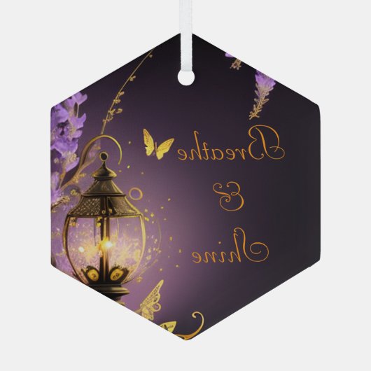 Breathe´n Shine Mel Mae Schmidt Stationery Ornament Aus Glas (Rückseite)