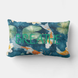 "Breathe" & "Namaste", Koi Design, Personalisieren Lendenkissen