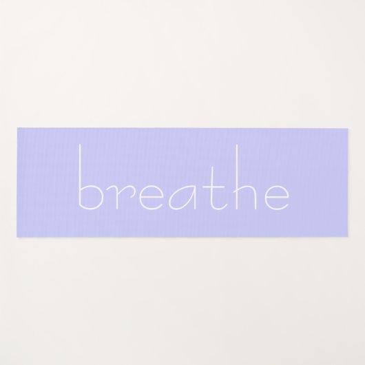 Breathe Periwinkle Yogamatte (Vorderseite (Horizontal))