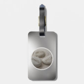 Breathe Relax Smile Luggage Tag Gepäckanhänger (Rückseite vertikal)