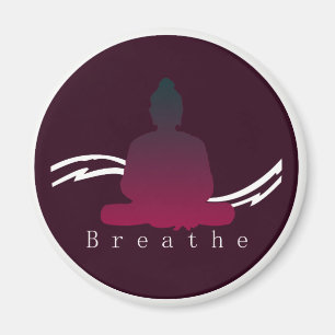 "Breathe" Schöner Buddha Magnet. Magnet
