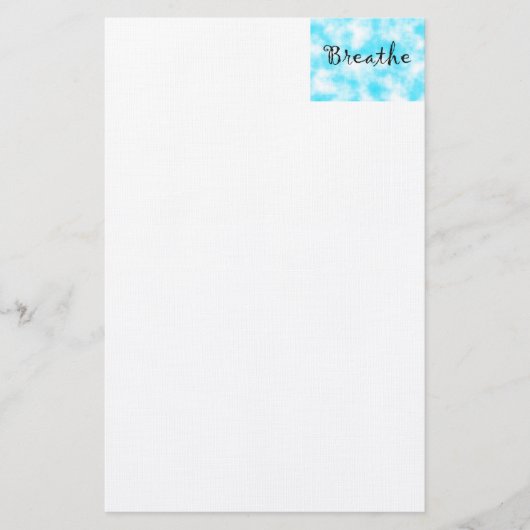 Breathe-Schreibwaren Briefpapier (Vorderseite)