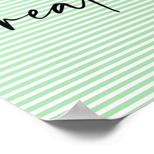 Breathe Scripture Badezimmer Wand Kunstposter Poster (Ecke)