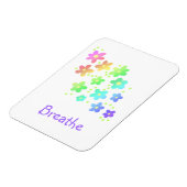 "Breathe" Sweet Rainbow Blume Magnet (Linke Seite)