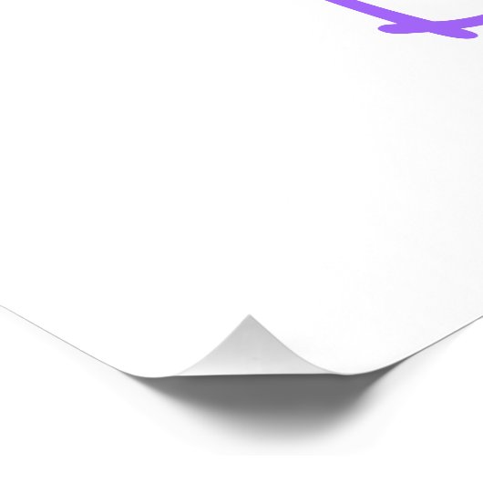 "Breathe" Sweet Rainbow Blume Poster (Ecke)