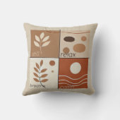 Breathe Throw Pillow - Soft Zen Retreat Collection Kissen (Rückseite)
