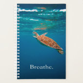 Breathe Turtle | Meeresschildkröte | Schildkröte Planer (Vorderseite)