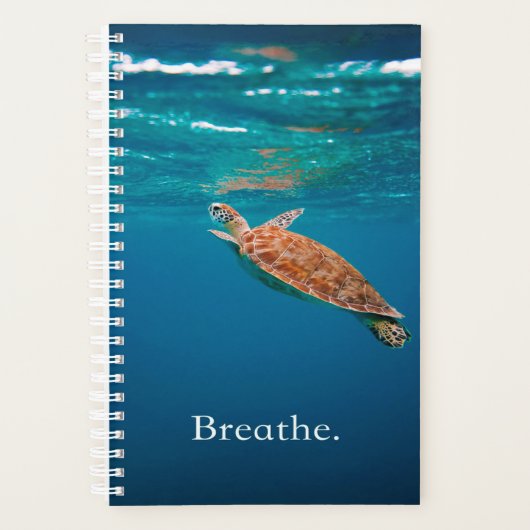 Breathe Turtle | Meeresschildkröte | Schildkröte Planer (Vorderseite)