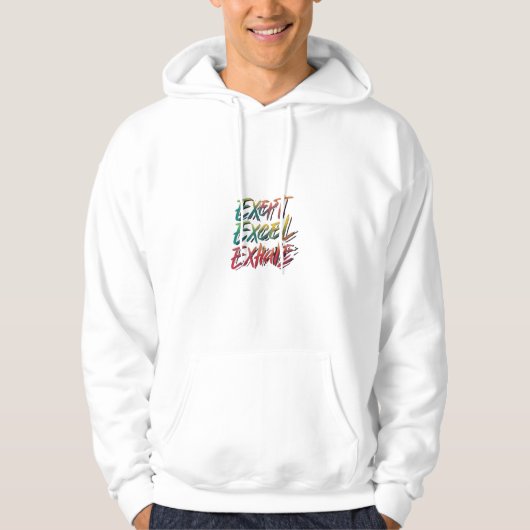 Breathe und Achieve Hoodie (Vorderseite)