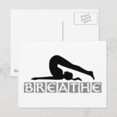 BREATHE Yoga Postkarte (Vorne/Hinten)