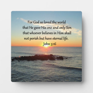 BREATHTAKING JOHN 3:16 SONNE FOTOPLATTE