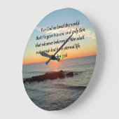 BREATHTAKING JOHN 3:16 SONNE GROßE WANDUHR (Winkel)