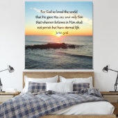 BREATHTAKING JOHN 3:16 SONNE LEINWANDDRUCK (Insitu (Schlafzimmer))