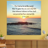 BREATHTAKING JOHN 3:16 SONNE LEINWANDDRUCK (Insitu (Wohnzimmer))
