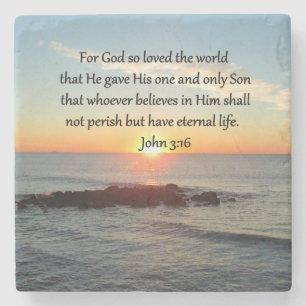 BREATHTAKING JOHN 3:16 SONNE STEINUNTERSETZER