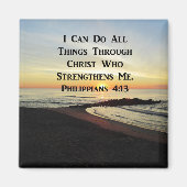 BREATHTAKING PHILIPPIANS 4:13 SCRIPTURE VERSE MAGNET (Vorne)