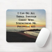BREATHTAKING PHILIPPIANS 4:13 SCRIPTURE VERSE MOUSEPAD (Mit Mouse)