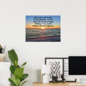 BREATHTATISCHE SUNRISE SERENITY PRAYER ORIGINAL POSTER (Heimbüro)