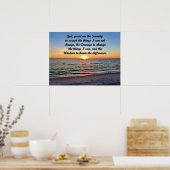 BREATHTATISCHE SUNRISE SERENITY PRAYER ORIGINAL POSTER (Küche)
