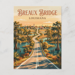 Breaux Bridge USA Postkarte
