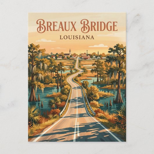 Breaux Bridge USA Postkarte (Vorderseite)