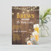 Brechen bevor Baby durch eine Babydusche ersetzt w Einladung (Stehend Vorderseite)