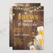 Brechen bevor Baby durch eine Babydusche ersetzt w Einladung (Vorne/Hinten)