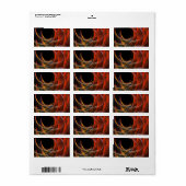 Brechen der Abstrakten Kunst des Kreises Adressaufkleber (Vorne)