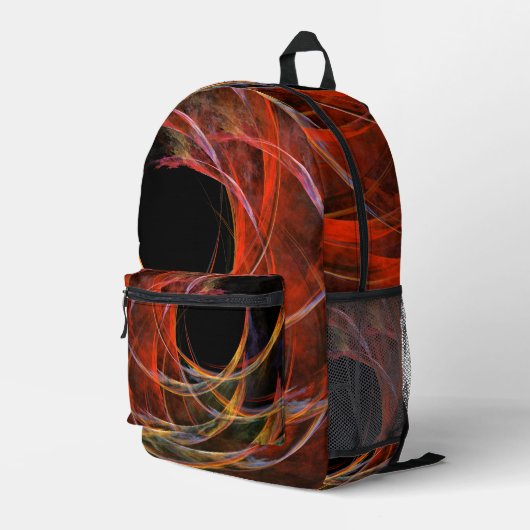 Brechen der Abstrakten Kunst des Kreises Bedruckter Rucksack (Rückseitige Ecke Rechts)