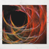 Brechen der Abstrakten Kunst des Kreises Bierflaschenetikett (Einzelnes Label)