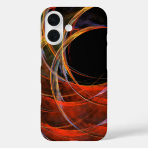 Brechen der Abstrakten Kunst des Kreises iPhone 16 Hülle