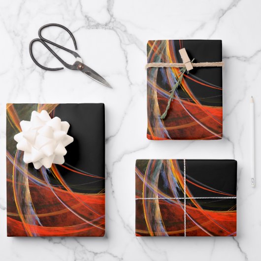Brechen der Abstrakten Kunst des Kreises Geschenkpapier Set (Vorderseite)