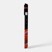 Brechen der Abstrakten Kunst des Kreises iPhone 15 Hülle (Linke Seite)