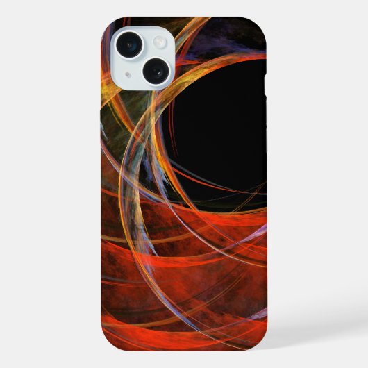 Brechen der Abstrakten Kunst des Kreises iPhone Hülle (Rückseite)