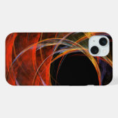 Brechen der Abstrakten Kunst des Kreises iPhone Hülle (Rückseite (Horizontal))