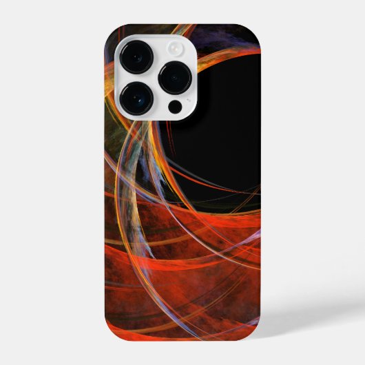 Brechen der Abstrakten Kunst des Kreises iPhone Hülle (Rückseite)