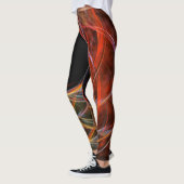 Brechen der Abstrakten Kunst des Kreises Leggings (Links)