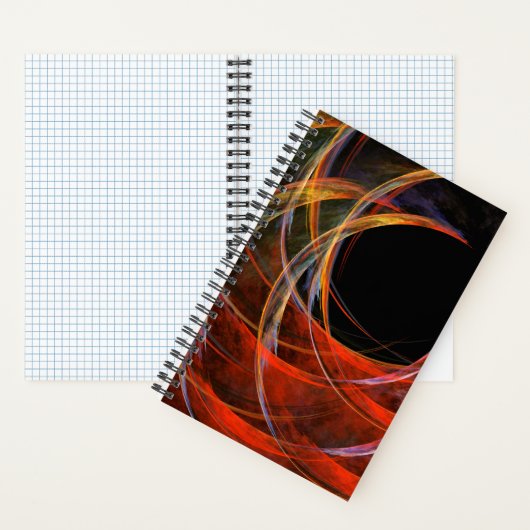 Brechen der Abstrakten Kunst des Kreises Notizblock (Innen)