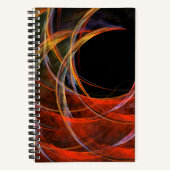 Brechen der Abstrakten Kunst des Kreises Notizblock (Vorderseite)