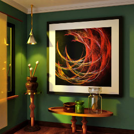 Brechen der Abstrakten Kunst des Kreises Poster