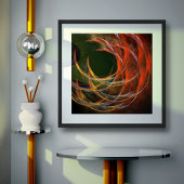 Brechen der Abstrakten Kunst des Kreises Poster